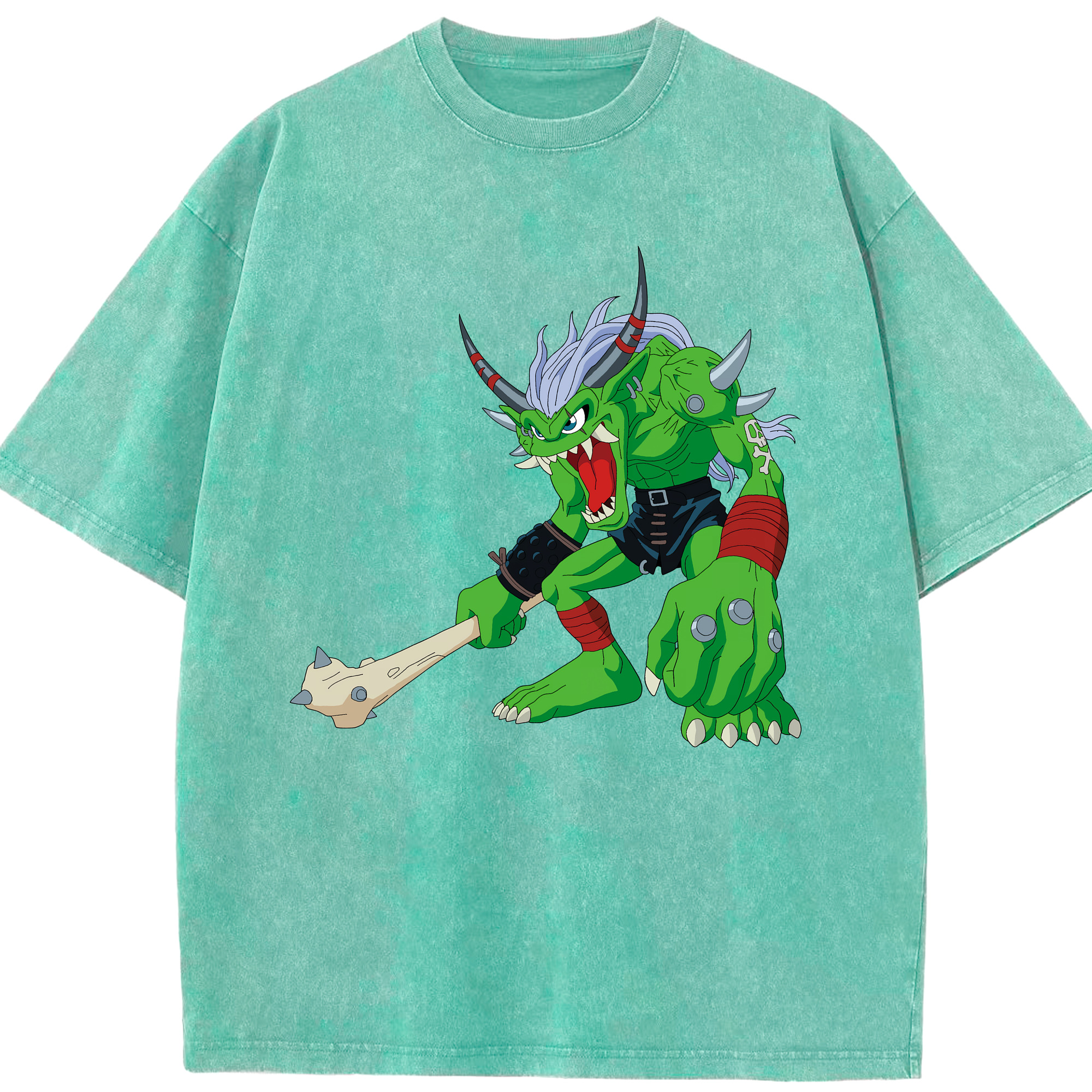 （画像用） Digimon デジタルモンスター/デジモン 綿100% ヴィンテージ風 半袖Tシャツ（フロントプリント）